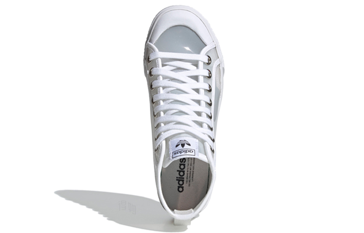 Женские кеды adidas originals Nizza High (белые) — фото 5