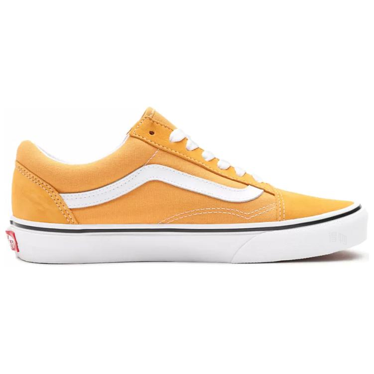 Кеды Vans Old Skool (желто-белый) — фото 2