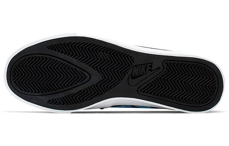 Женские слипоны Nike Court Royale AC Slppt (сине-зеленые) — фото 6