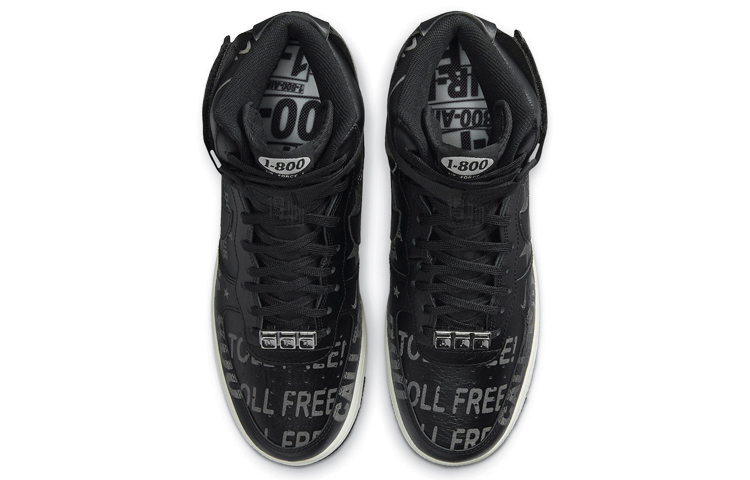 Мужские кроссовки Nike Air Force 1 (черныйсерый) — Чёрныйсерый — фото 4
