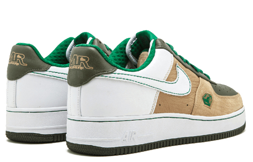 Кеды Nike Air Force 1 Premium 07 (бело-золотые) — фото 3