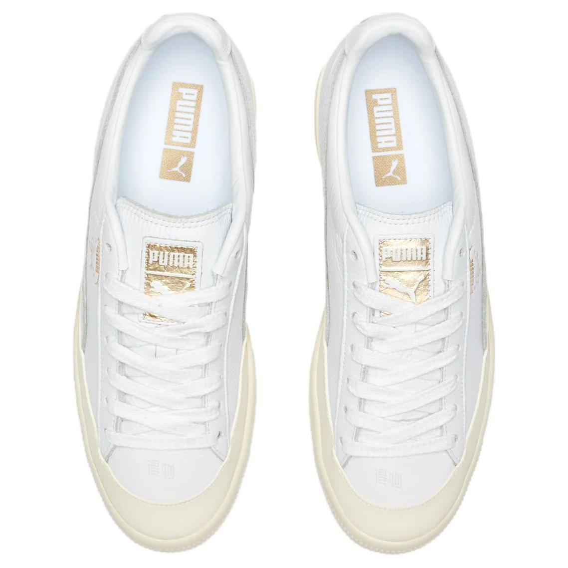 Кеды PUMA Clyde Rubber Toe Leather (белый) — фото 4