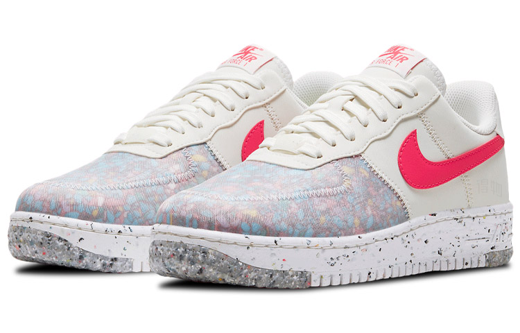 Женские кроссовки Nike Air Force 1 Crater (бело-серые) — фото 3