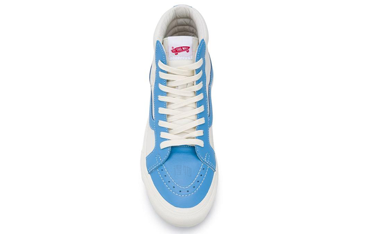 Кеды Vans SK8 Reissue VLT LX (сине-белые) — Синий / белый — фото 5
