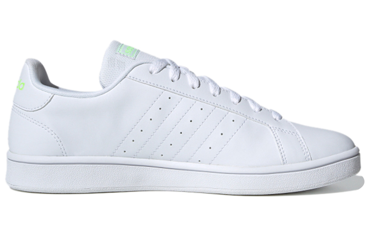 Мужские кеды adidas neo GRAND COURT Base (бело-черно-зеленые) — Белый / чёрный / зелёный — фото 2