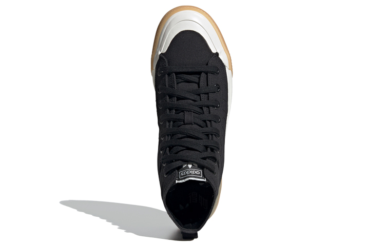 Кеды adidas originals Nizza Hi DL Hi Dl (черно-белые) — Чёрный / белый — фото 5
