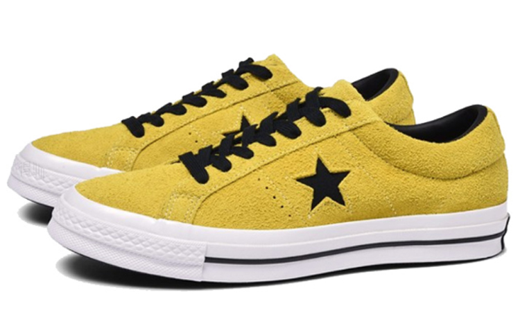 Кеды Converse One Star Premium Suede (желтые) — фото 3
