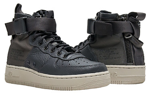 Женские кеды Nike Air Force 1 (серые) — фото 3