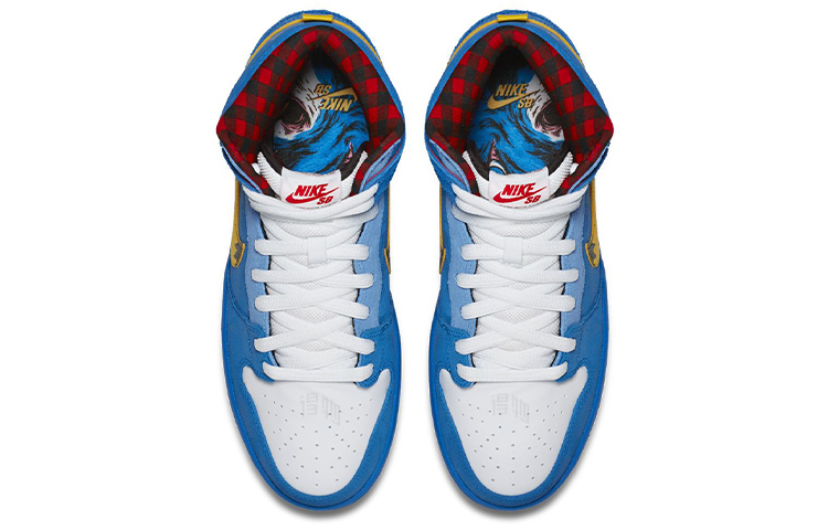 Кеды Nike Dunk SB Familia Blue OX (сине-желтые) — 照片蓝/黄/白/大学蓝 — фото 3