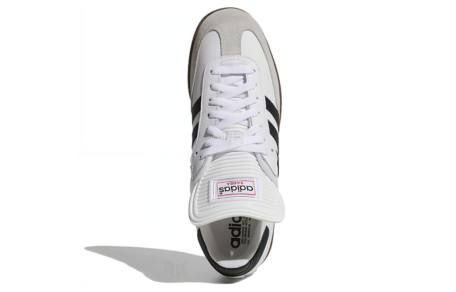 Мужские кеды adidas originals Samba Classic (бело-черные) — Белый / чёрный — фото 5