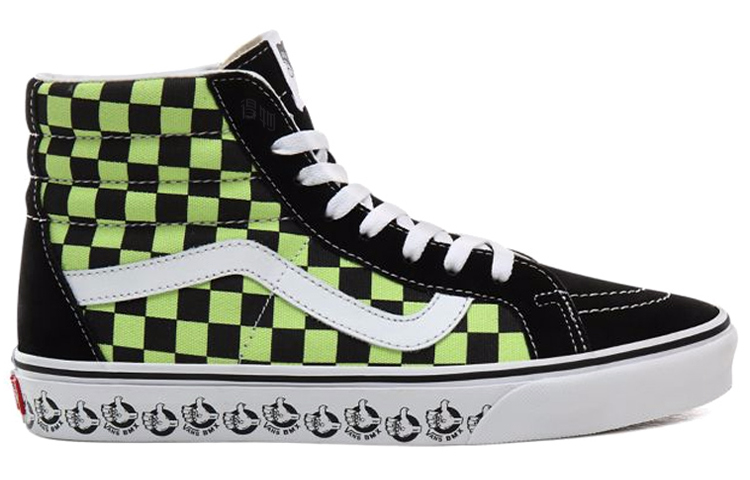 Высокие кеды Vans SK8 Reissue (черно-зеленая) — фото 2