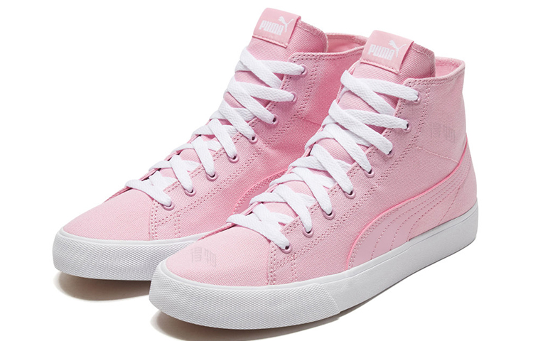 Женские кеды PUMA Bari Mid (белого-розовые) — Белыйрозовый — фото 3