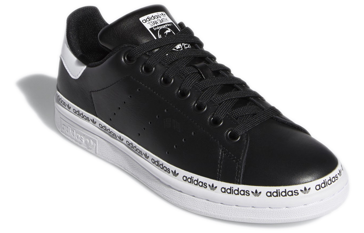 Женские кеды adidas originals STAN SMITH LOGO (черно-белые) — фото 3
