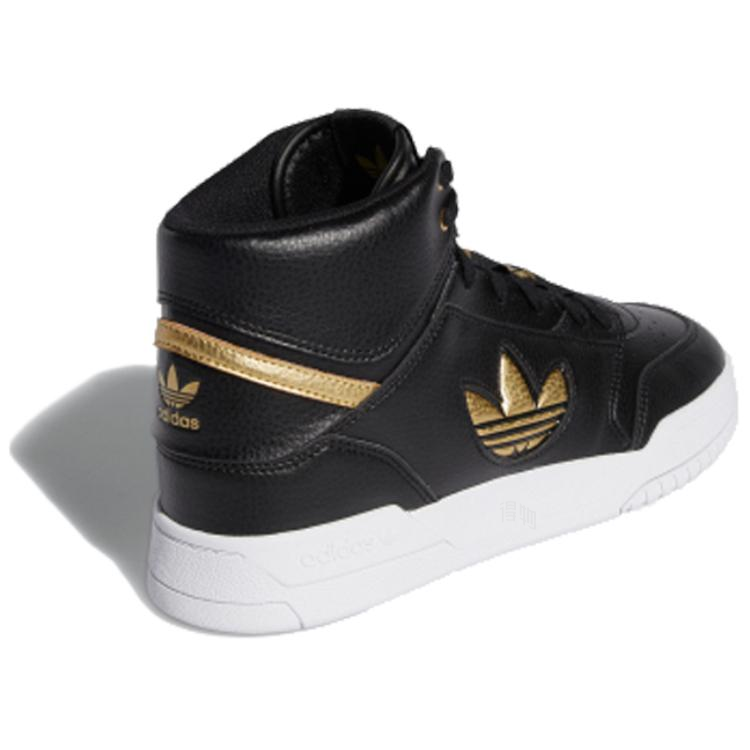 Кроссовки adidas originals Drop Step XL (черно-золотые) — фото 3