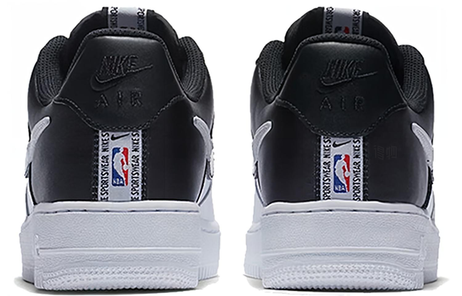 Кроссовки Nike Air Force 1 (черно-белые) — фото 5
