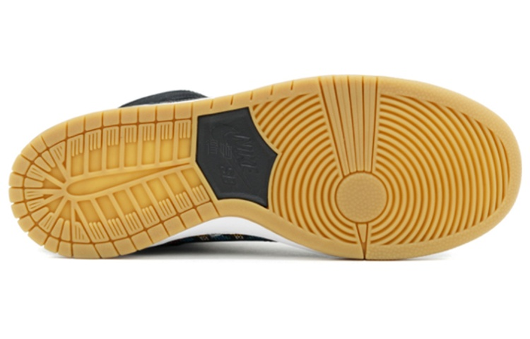 Кеды Nike Dunk SB Aztec Geometry (черно-бирюзовые с белым) — Чёрный / бирюзовый / белый / чёрный — фото 3
