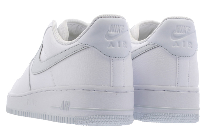 Кроссовки Nike Air Force 1 07 SU19 (бело-сине-серебряные) — Синий / белыйсеребристый — фото 3