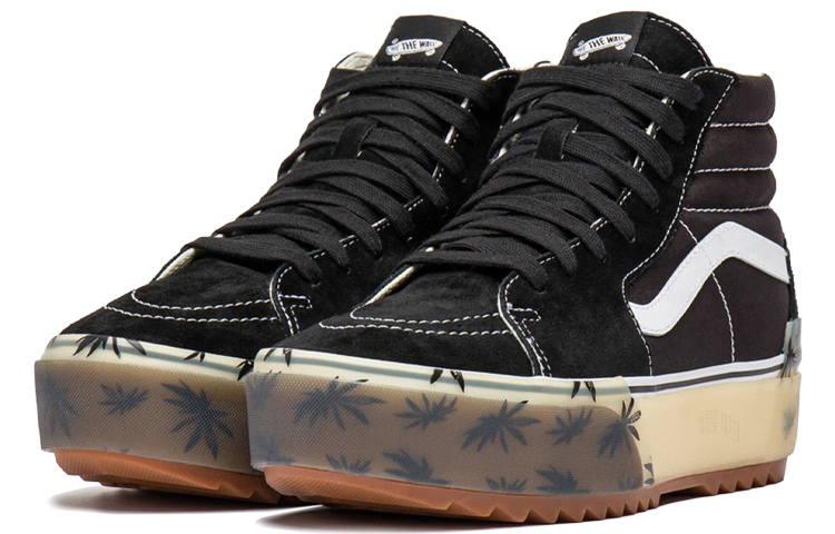 Женские кеды Vans SK8 Stacked Lx (черно-белые) — Чёрный / белый — фото 3