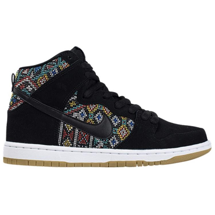 Кеды Nike Dunk SB Aztec Geometry (черно-бирюзовые с белым) — Чёрный / бирюзовый / белый / чёрный — фото 2