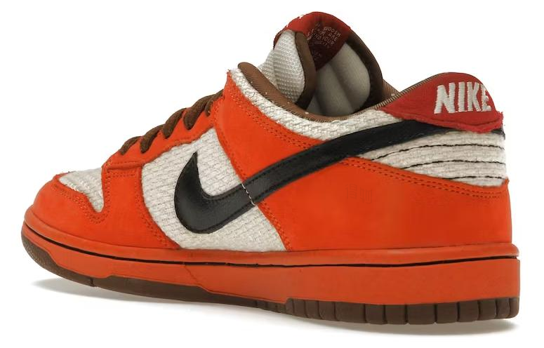 Мужские кеды Nike Dunk SB Premium 'Un-Hemp' (оранжевые) — Оранжевый — фото 3