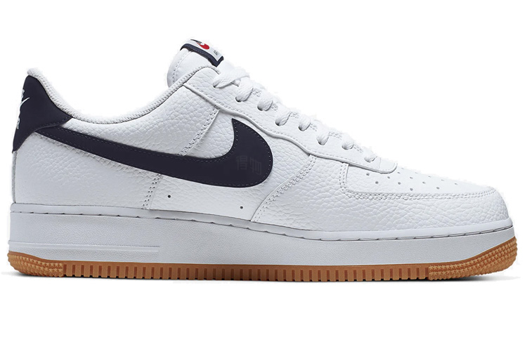 Кеды Nike Air Force 1 07 Obsidian (черно-синие) — фото 2