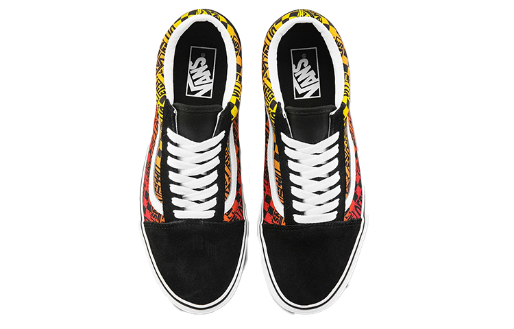 Кеды Vans Old Skool (черно-оранжевые) — фото 3