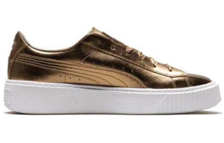 Женские кеды PUMA Platform Luxe (золотые) — Золотой — фото 2