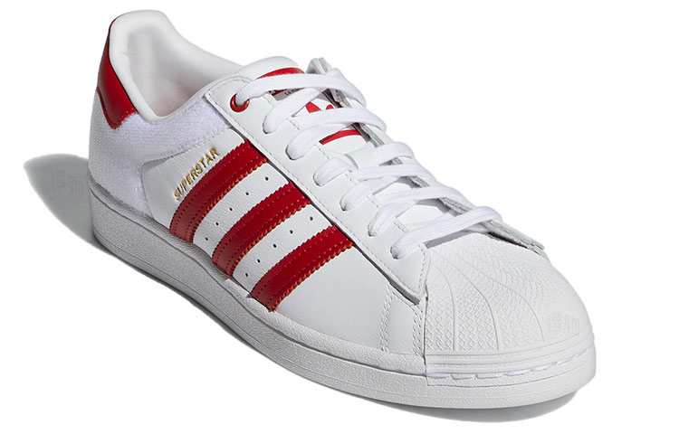 Кеды adidas Superstar (бело-красные) — фото 3