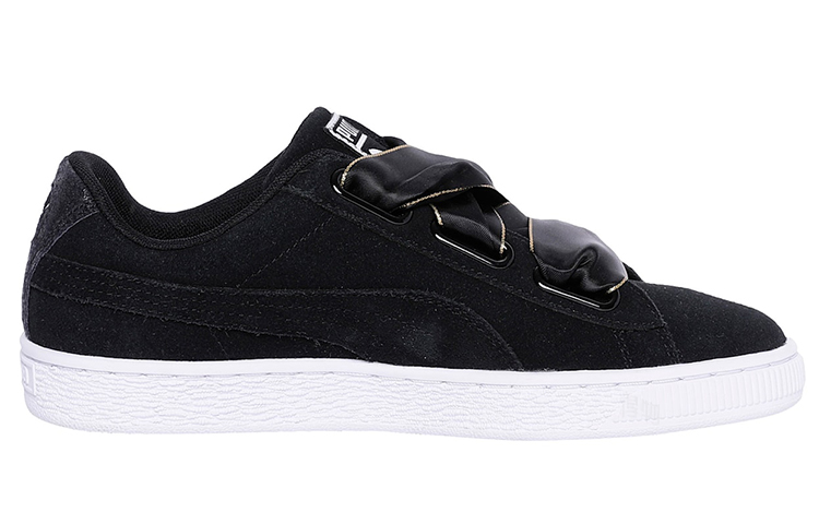 Женские кеды PUMA Suede Heart Galaxy (черные) — фото 2