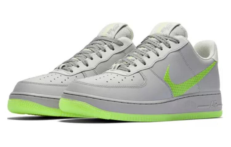Кеды Nike Air Force 1 (серо-зеленые) — Серыйзелёный — фото 3