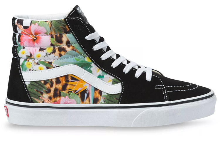 Женские кеды Vans SK8 (черные) — 黑/彩 — фото 2