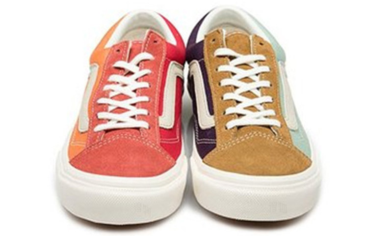 Кеды Vans Style 36 OG (оранжево-синие) — фото 4