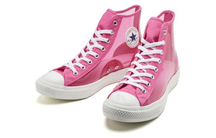 Кеды Converse Chuck Taylor All Star Light Clearmaterial Hi (розовые прозрачные) — фото 2