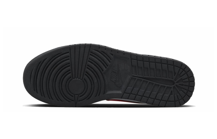 Кеды Nike Dunk (белый / черный / красный) — Белый / чёрный / красный — фото 5