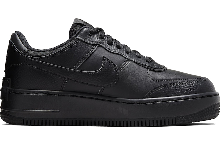Женские кеды Nike Air Force 1 Shadow (черные) — Чёрный — фото 2