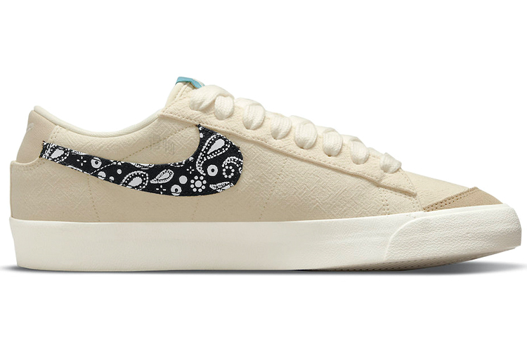 Мужские кеды Nike Blazer Paisley Swoosh (бежевые) — фото 2
