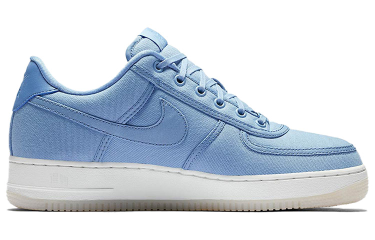 Кеды Nike Air Force 1 Retro QS CNVS (синие) — Синий — фото 2