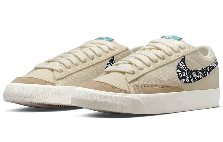 Мужские кеды Nike Blazer Paisley Swoosh (бежевые) — фото 3