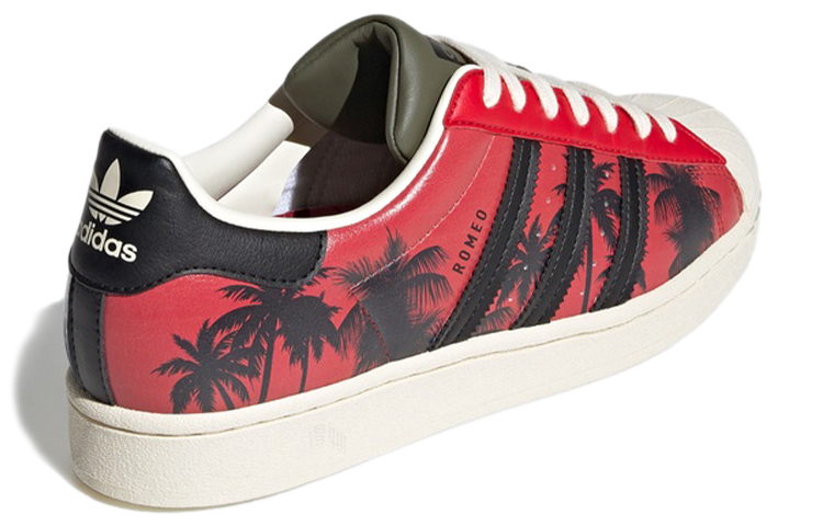 Кроссовки adidas originals SUPERSTAR (красно-черно-синие) — Красный / чёрный / синий — фото 4