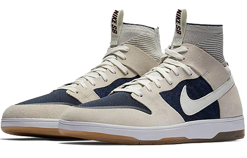 Мужские кроссовки Nike Dunk SB Elite (бело-синий) — Белый / синий — фото 2