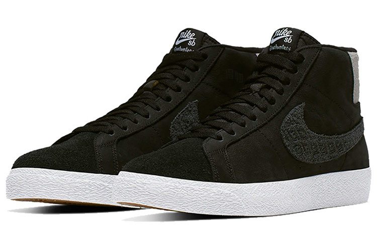 Кеды Nike Blazer Gnarhunters (черно-белые) — фото 3