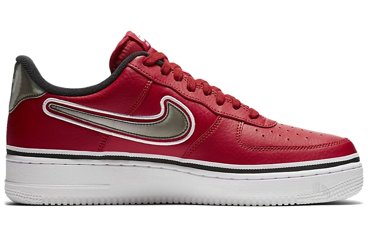 Кеды Nike Air Force 1 (красно-белый) — Красный / белый — фото 2