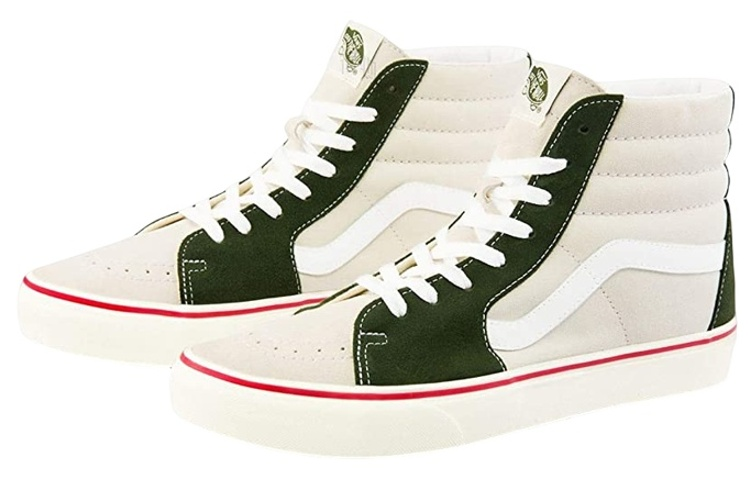 Кеды Vans SK8 (бежево-зеленые) — фото 3