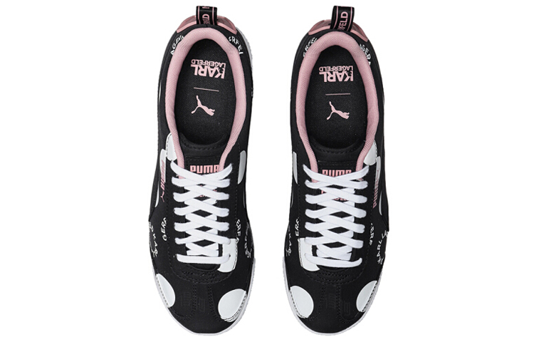 Женские кеды PUMA Roma Amor Polkadot X Karl Lagerfeld (черный) — фото 4