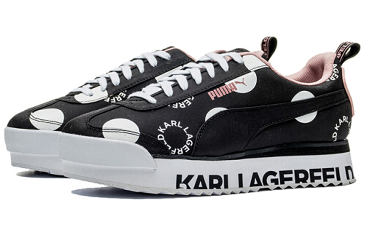Женские кеды PUMA Roma Amor Polkadot X Karl Lagerfeld (черный) — фото 3