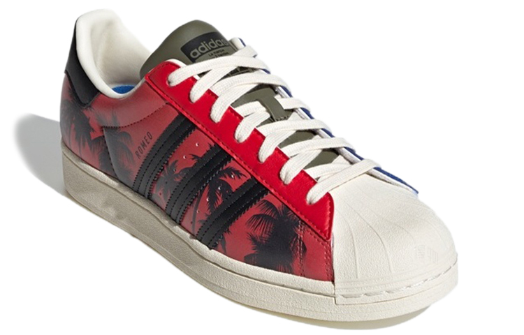 Кроссовки adidas originals SUPERSTAR (красно-черно-синие) — Красный / чёрный / синий — фото 3