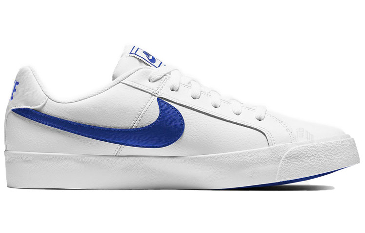 Мужские кеды Nike Court Royale ac (бело-синие) — фото 2