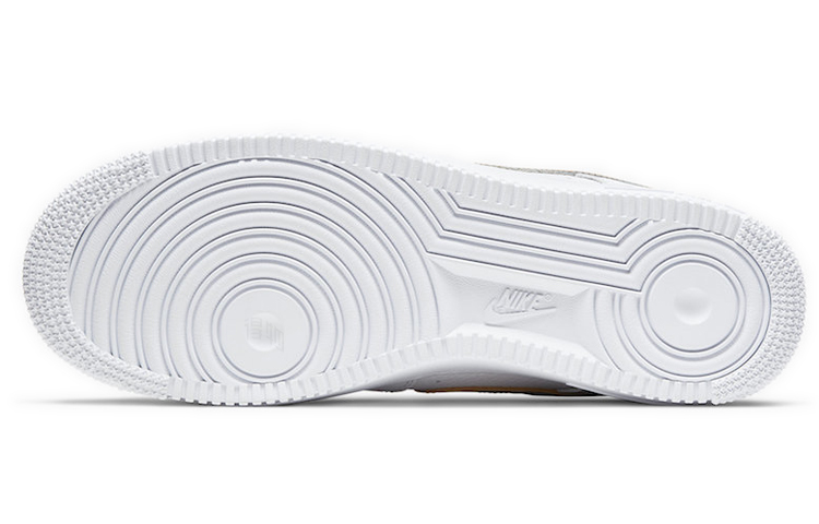 Кроссовки Nike Air Force 1 (бело-желтые) — Белыйжёлтый — фото 6