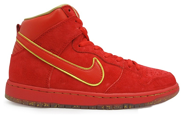 Мужские кроссовки Nike Dunk SB Chinese New Year (красно-золотые) — фото 2