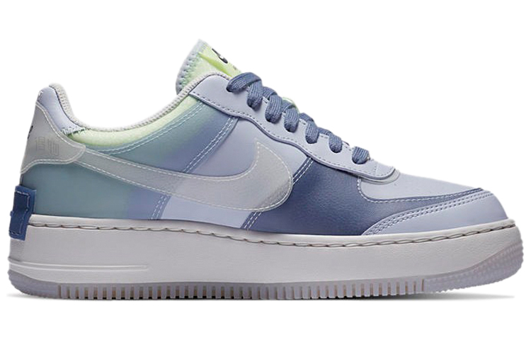 Женские кроссовки Nike Air Force 1 Shadow SE (сине-зеленые) — фото 2